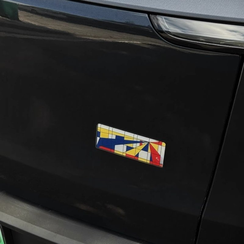 EVKITT Rear Trunk Badge Logo Emblem for Tesla Model 3 Model Y Car Tailgate Modification