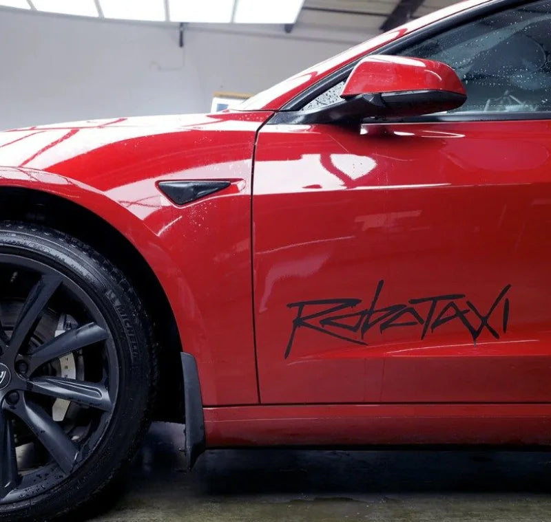 EVKITT Exterior Body Decal Autopilot Autonomous Logo Sticker for Tesla Robotaxi Cybercab