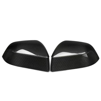 EVKITT Side View Mirror Cover Caps Protection Shell for Tesla Model Y Juniper 2025+ (Real Dry Carbon Fiber, Left & Right 2-Piece Set)