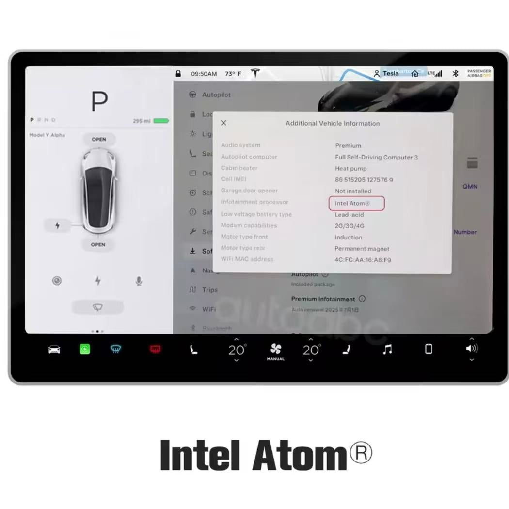 EVKITT Wireless CarPlay Android Auto Adapter Smart Infotainment Interconnect Box for Tesla Model 3 Model Y 2019-2024