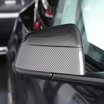 Cubiertas protectoras de espejo lateral EVKITT para Tesla Model Y Juniper 2025+ (fibra de carbono seca real, juego de 2 piezas izquierda y derecha)