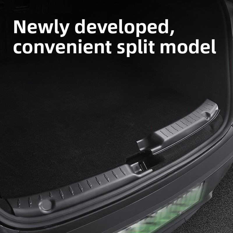 EVKITT Rear Trunk Sill Protector Guard Bumper Scuff Plate Cover for Tesla Model Y Juniper ( Matte Black 2PCS)