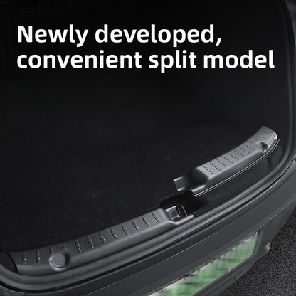 EVKITT Rear Trunk Sill Protector Guard Bumper Scuff Plate Cover for Tesla Model Y Juniper ( Matte Black 2PCS)