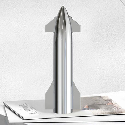 EVKITT 1:200 Electroplated Metal Starship Model for SpaceX Collectors (Premium Mirror Alloy, Rocket Display Accessory)