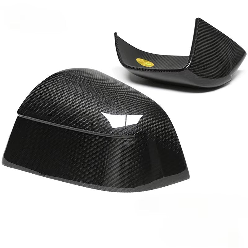 EVKITT Side View Mirror Cover Caps Protection Shell for Tesla Model Y Juniper 2025+ (Real Dry Carbon Fiber, Left & Right 2-Piece Set)