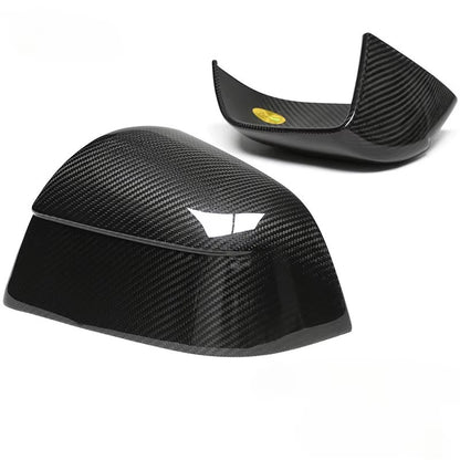 EVKITT Side View Mirror Cover Caps Protection Shell for Tesla Model Y Juniper 2025+ (Real Dry Carbon Fiber, Left & Right 2-Piece Set)