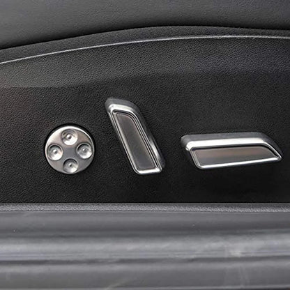 EVKITT for Tesla Model 3 Model Y 2021-2023 Seat Adjustment Button Cover  Interior Trim Protector Matte Finish Seat Control Accessories