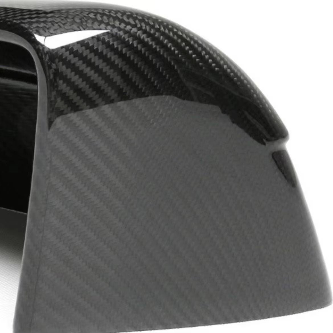 EVKITT Side View Mirror Cover Caps Protection Shell for Tesla Model Y Juniper 2025+ (Real Dry Carbon Fiber, Left & Right 2-Piece Set)