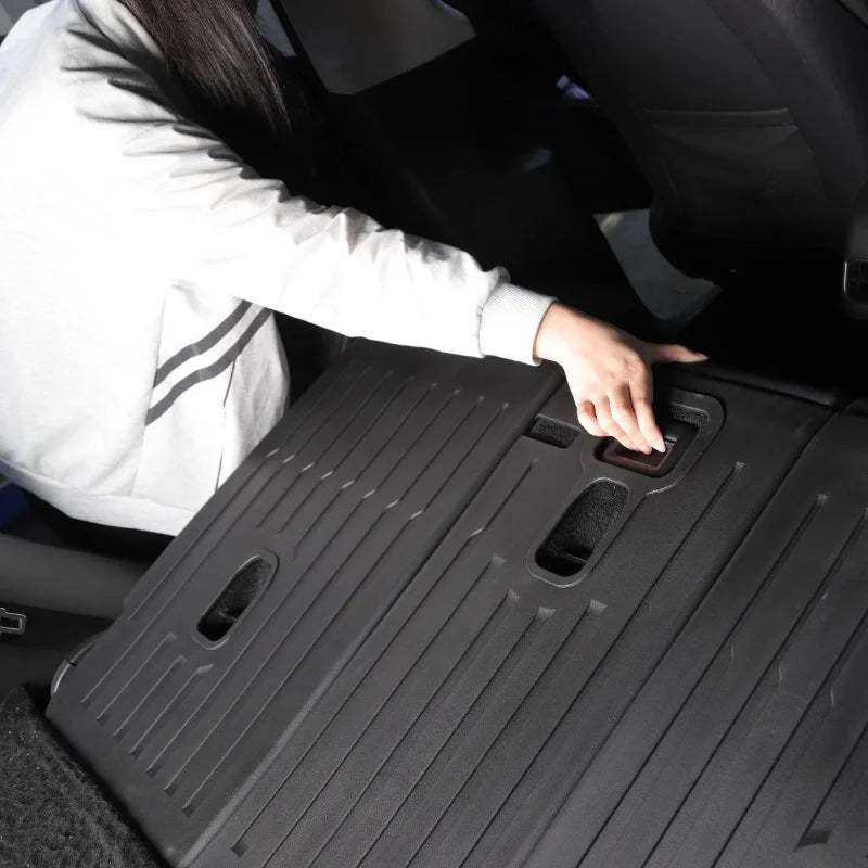 EVKITT for Tesla New Model Y Juniper 2025+ Rear Seat Back Scratch Protection Pad TPE Leather Anti-Kick Seat Protector Interior Accessory