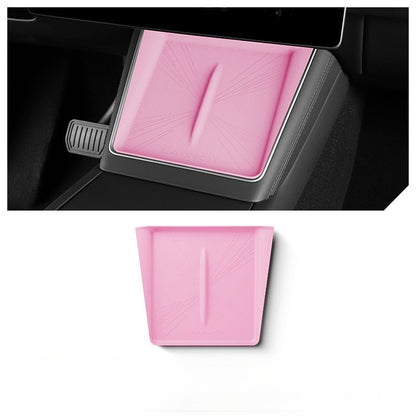 EVKITT Center Console Wireless Charging Pad Silicone Cover Anti-Slip Dual Wireless Charger Mat for Tesla Model 3 Highland & Model Y Juniper