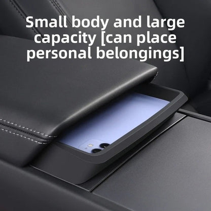 EVKITT Silicone Center Console & Armrest Storage Tray for Tesla Model Y Juniper 2025+ & Model 3 Highland 2024+ (Premium Silicone, 1-Pack)