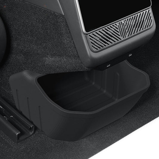 EVKITT Rear Console Storage Box & Trash Bin Organizer Under-Vent Seatback Garbage Caddy for Tesla Model 3 Highland 2024+( 1-Piece Set)