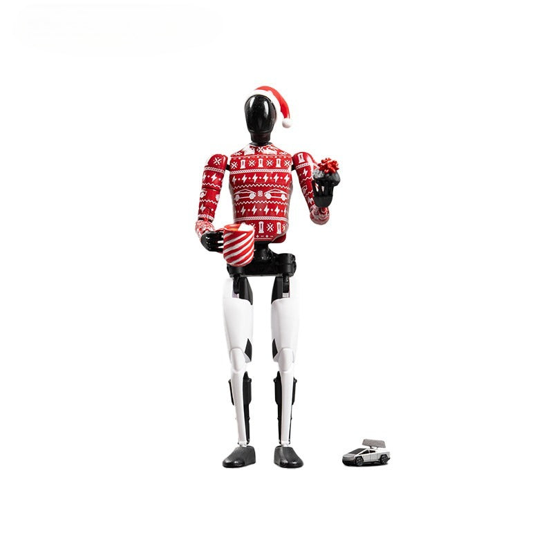 EVKITT Optimus Robot Action Figure Miniature Bot Statue Ornaments for Tesla Car Dashboard Desktop