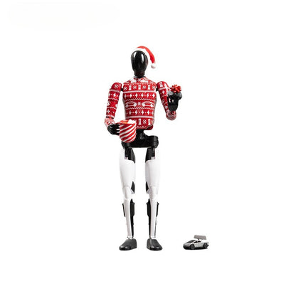EVKITT Optimus Robot Action Figure Miniature Bot Statue Ornaments for Tesla Car Dashboard Desktop