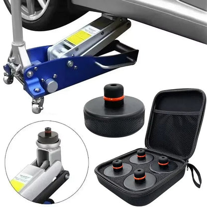 EVKITT Jack Pad Adapter Chassis Lift Point Protection for Tesla Model 3 Y S X All Models (Heavy-Duty Silicone Rubber, 4-Pack with Storage Case)