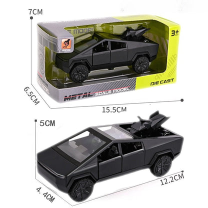EVKITT Diecast Toy Car Model Cyber Truck Off-Road Replica for Tesla Cybertruck