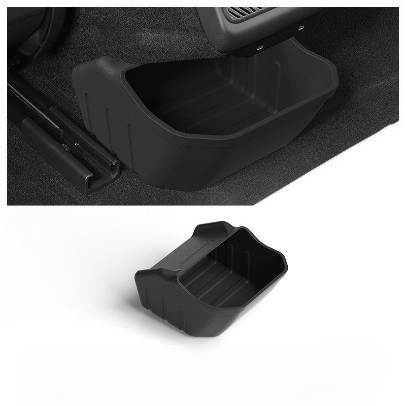 EVKITT Rear Console Storage Box & Trash Bin Organizer Under-Vent Seatback Garbage Caddy for Tesla Model 3 Highland ( 1-Piece Set)