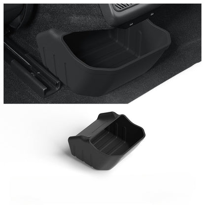EVKITT Rear Console Storage Box & Trash Bin Organizer Under-Vent Seatback Garbage Caddy for Tesla Model 3 Highland ( 1-Piece Set)
