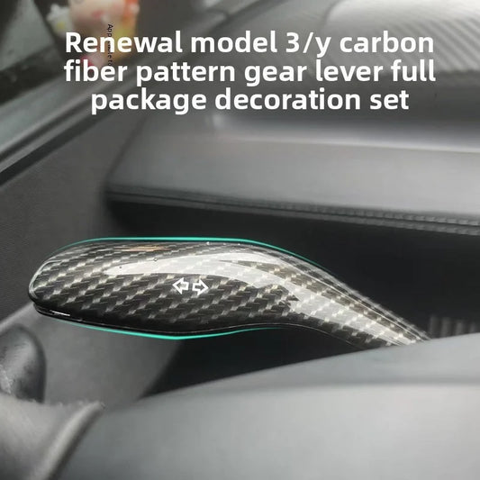 EVKITT for Tesla Model Y Juniper Model 3 Highland Shift Rod Cover Interior Trim ABS Protective Patch  Style Console Accessory