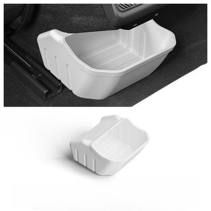 EVKITT Rear Console Storage Box & Trash Bin Organizer Under-Vent Seatback Garbage Caddy for Tesla Model 3 Highland ( 1-Piece Set)