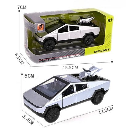 EVKITT Diecast Toy Car Model Cyber Truck Off-Road Replica for Tesla Cybertruck