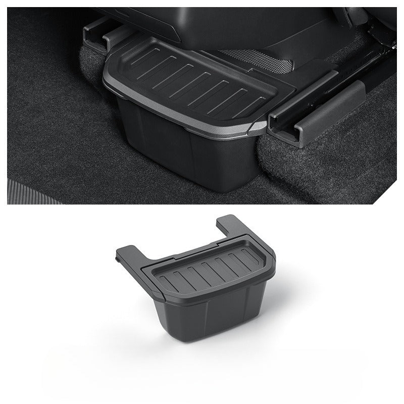 EVKITT Rear Armrest Console Storage Box & Garbage Organizer Under-Vent Seatback Trash Caddy for Tesla Model YL