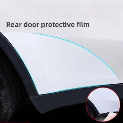 EVKITT Rear Door Paint Protection Film PPF Anti-Scuff Splash Guard for Tesla Model Y Juniper 2025+ (Self-Healing Clear TPU, Left & Right 2-Piece Kit)