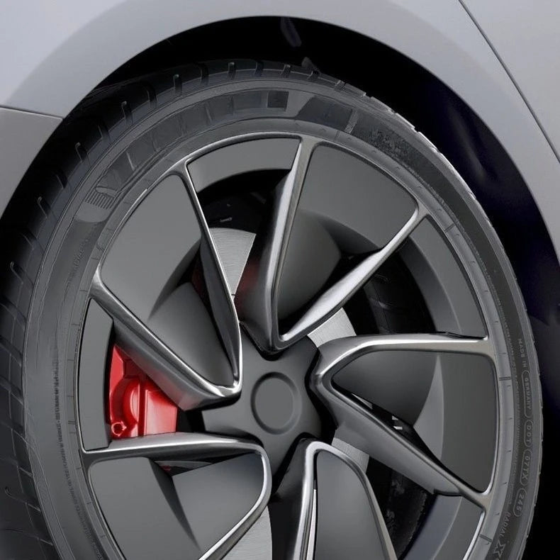 EVKITT 20" Wheel Center Caps for Tesla Model 3 Highland Performance (Premium Weatherproof ABS, 1-Pack Hubcap Covers)