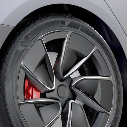 EVKITT 20" Wheel Center Caps for Tesla Model 3 Highland Performance (Premium Weatherproof ABS, 1-Pack Hubcap Covers)