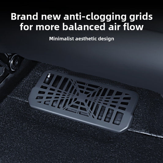 EVKITT Under Seat Air Vent Cover Mesh Outlet Protector for Tesla Model 3 Highland (Premium High-Density Mesh Polymer, Anti-Clogging 2-Piece Set)