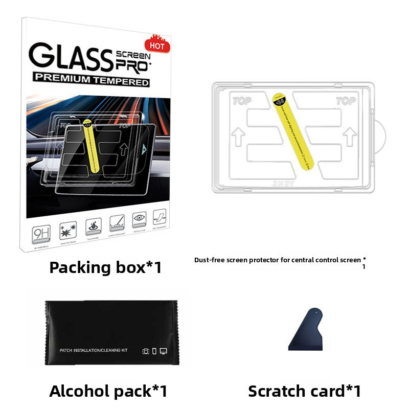 EVKITT Tempered Glass Screen Protector for Tesla Model 3 & Model Y 2021-2024 (Tempered Glass, HD Clear)