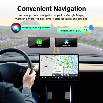 EVKITT Wireless CarPlay Android Auto Adapter Smart Infotainment Interconnect Box for Tesla Model 3 Model Y 2019-2024