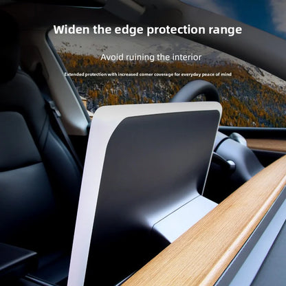 EVKITT Silicone Navigation Screen Protector Frame for Tesla Model Y Juniper & Model 3 Highland (Premium Flexible Silicone)