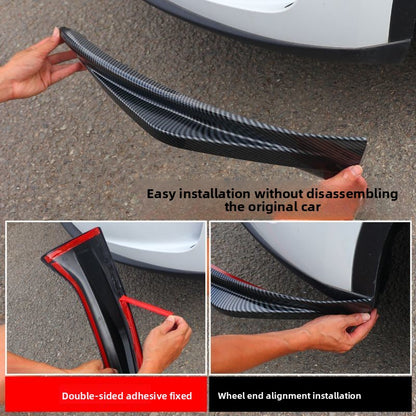 EVKITT Front Bumper Protector Lip Corner Guard Anti-Scratch Bumper Winglet Spoiler for Tesla Model Y Juniper （Premium Luxury High-Toughness Automotive ABS 2-Piece Set）