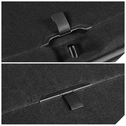 EVKITT Trunk Floor Board Pull Handle Strap for Tesla Model Juniper 2025+ (Premium Ergonomic Lower Cargo Lifter, Matte Black 2PC)