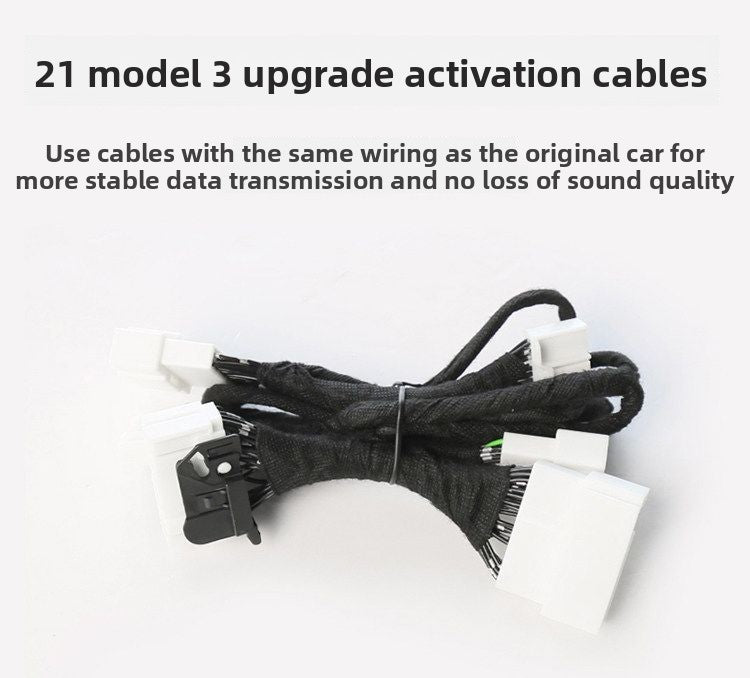 EVKITT DIY Audio Speaker Activation Harness for Tesla Model 3 2021-2022 (Premium OFC Copper, Plug & Play Sound Upgrade)