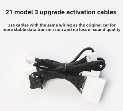 EVKITT DIY Audio Speaker Activation Harness for Tesla Model 3 2021-2022 (Premium OFC Copper, Plug & Play Sound Upgrade)