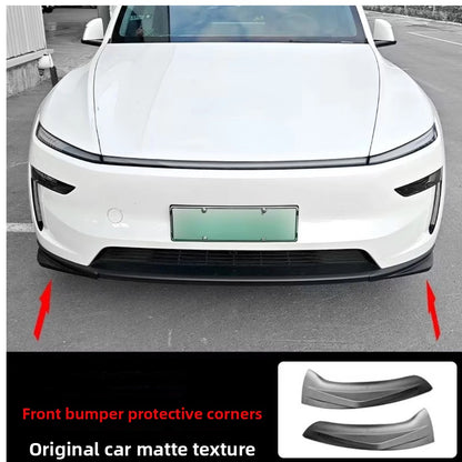 EVKITT Front Bumper Protector Lip Corner Guard Anti-Scratch Bumper Winglet Spoiler for Tesla Model 3 Highland Model Y Juniper （Premium Luxury High-Toughness Automotive ABS 2-Piece Set）