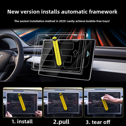 EVKITT Tempered Glass Screen Protector for Tesla Model 3 & Model Y 2021-2024 (Tempered Glass, HD Clear)