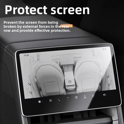 EVKITT Center Control & Rear Entertainment Screen Protector Kit for Tesla Model Y Juniper 2026+ HD Shield (Hardness Tempered Glass 2-Piece Set)