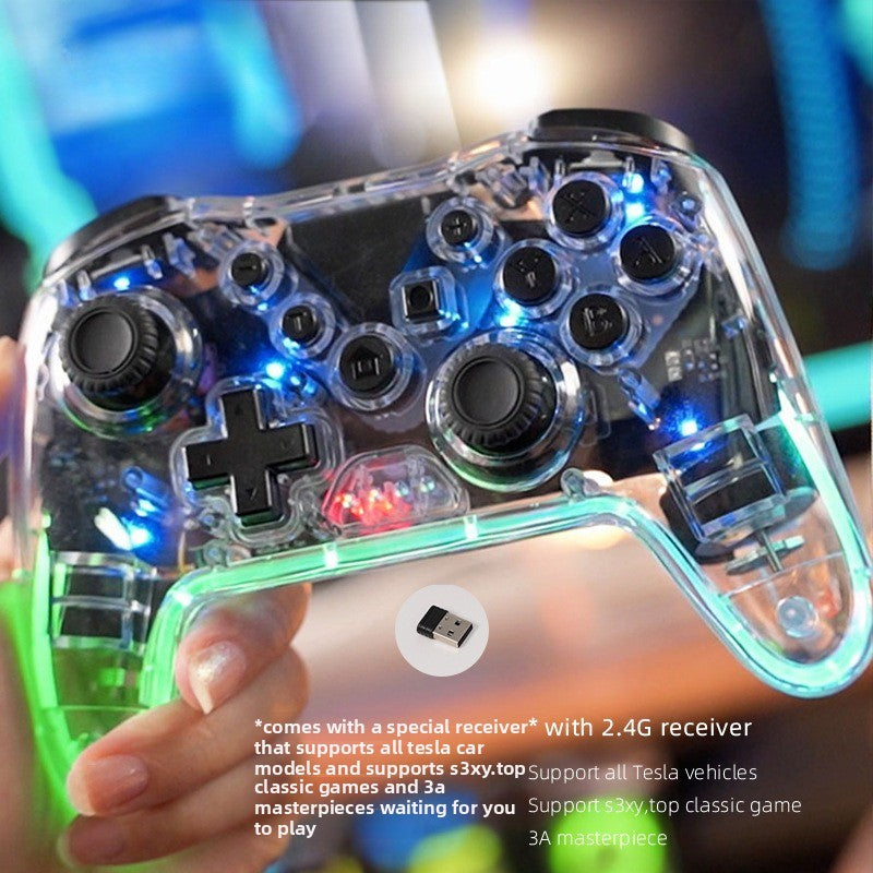 EVKITT Wireless Bluetooth Gaming Controller Arcade Gamepad Joystick for Tesla Model Y 3 X S All Platforms