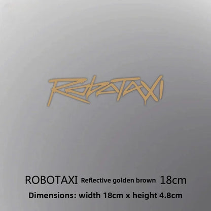 EVKITT Triangular Window Decal Cover Body Exterior Trim Sticker for Tesla Robotaxi Cybercab