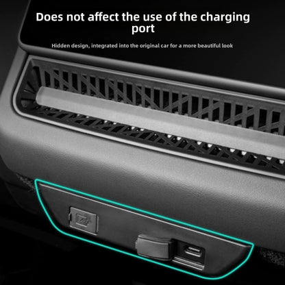 EVKITT Mesh Rear Air Vent Cover for Tesla Model Y Juniper & Model 3 Highland (Premium Auto-Grade ABS, 1-Pack Anti-Clogging)