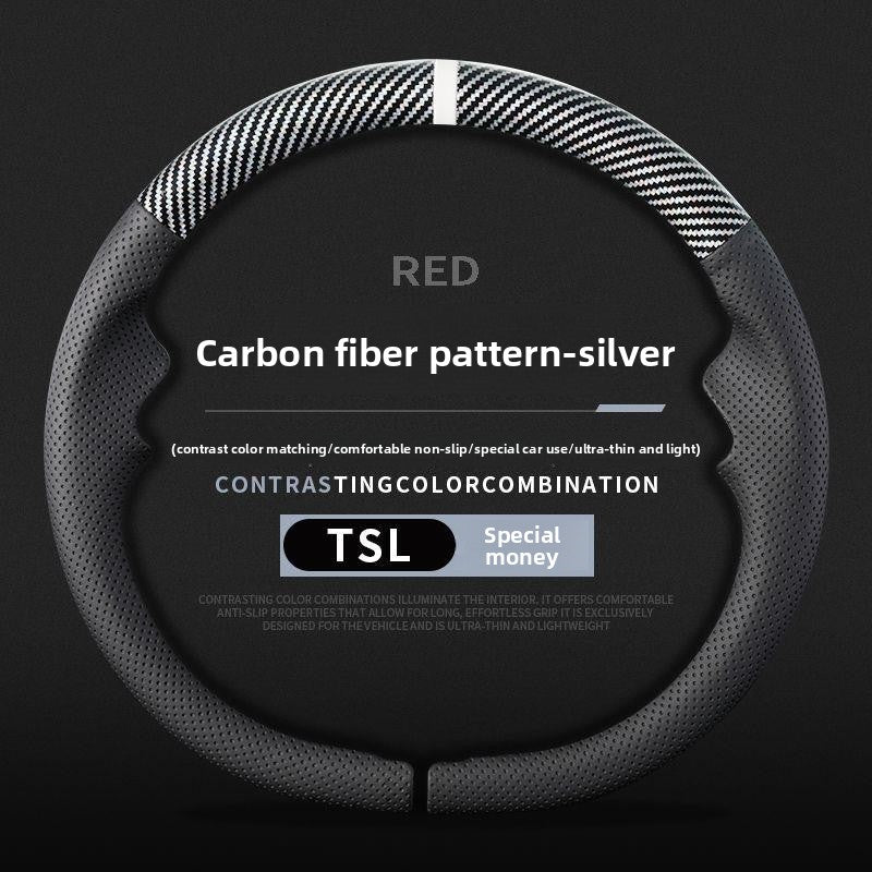 EVKITT Ultra-Thin Sport Steering Wheel Cover for Tesla Model 3  & Model Y Juniper/YL 2017-2026 – Anti-Slip Grip with Center Alignment Marker