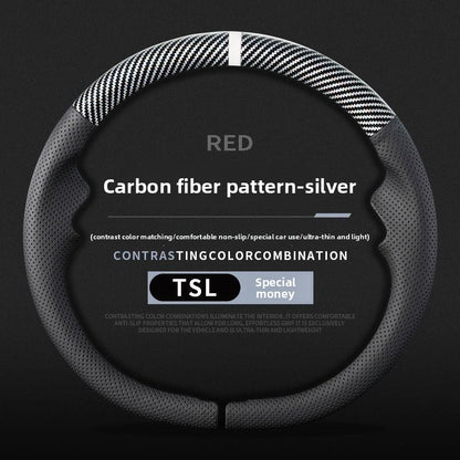 EVKITT Ultra-Thin Sport Steering Wheel Cover for Tesla Model 3  & Model Y Juniper/YL 2017-2026 – Anti-Slip Grip with Center Alignment Marker