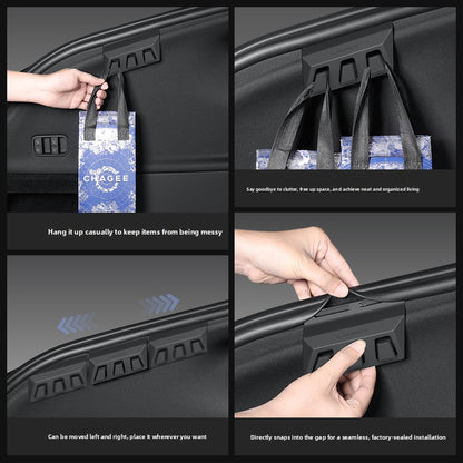 EVKITT Trunk Hidden Folding Cargo Hook Rear Side Trunk Organizer Anchor for Tesla Model Y 2021-2026 Black 2PCS