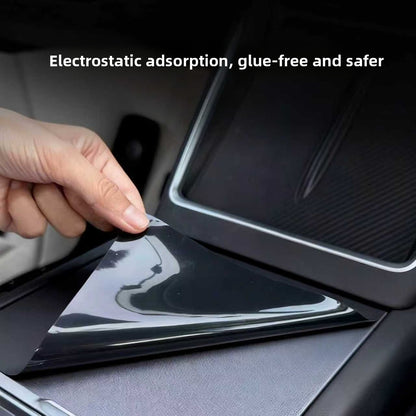 EVKITT Center Console Static-Cling Anti-Slip Silicone Pad Cover Anti-Scratch Control Panel Protective Mat for Tesla Model 3 Highland & Model Y Juniper