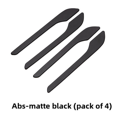 EVKITT Exterior Door Handle Wrap Cover Stickers Anti-Scratch Protector Film for Tesla Model Y Model 3 (Premium 3D Real-Texture Carbon Fiber, Full Set 4-Pack)