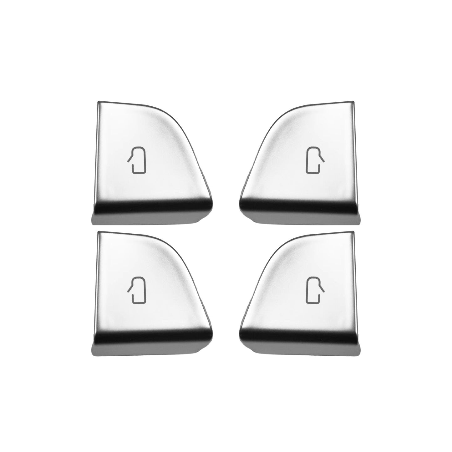 EVKITT Interior Door Release Button Covers for Tesla Model 3 Highland & Model Y Juniper (Premium Anti-Scratch Button Trim Overlay 4PCS Set)