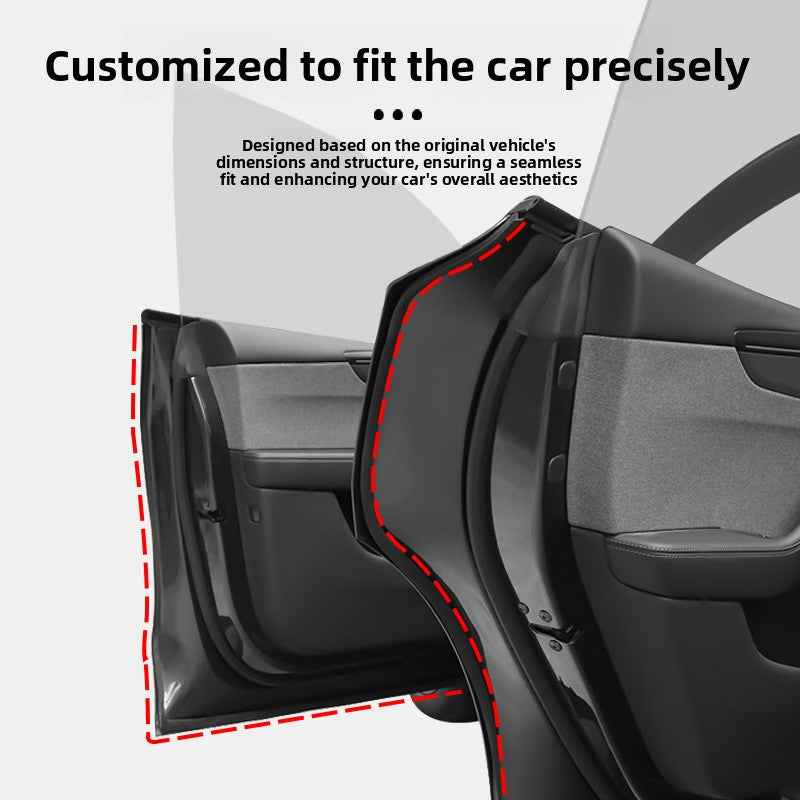 EVKITT Full Car Noise Reduction Sealing Strip Kit Weatherstripping Rubber Soundproof Seals for Tesla Model Y Juniper 2025+ (Premium EPDM Weatherproof Hollow Rubber, Complete Multi-Piece Set)